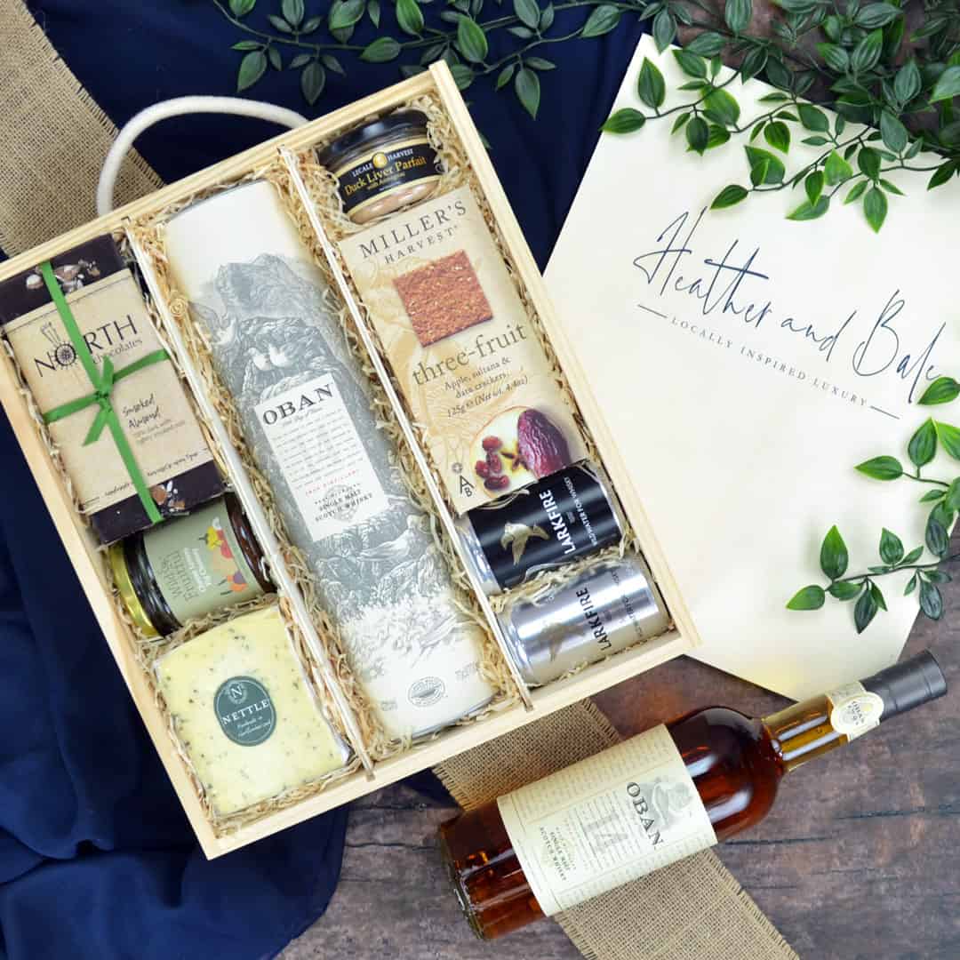 Oban 14 Whisky Hamper. A gift for lovers of single malt