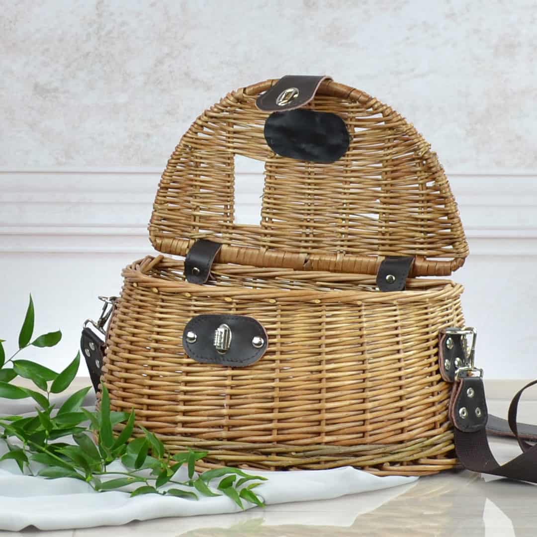 Wicker Fishing Creel Basket